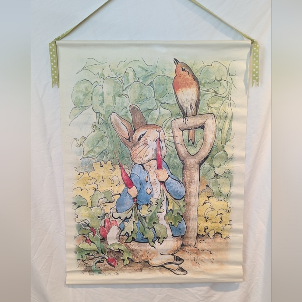 Pottery Barn Peter Rabbit Canvas Wall Hanging
